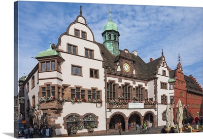 Rathaus, Rathausplatz, Freiburg im Breisgau, Black Forest, Baden-Wurttemberg, Germany