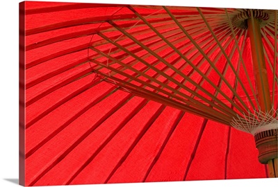 Red umbrella, Chiang Mai, Thailand, Southeast Asia, Asia