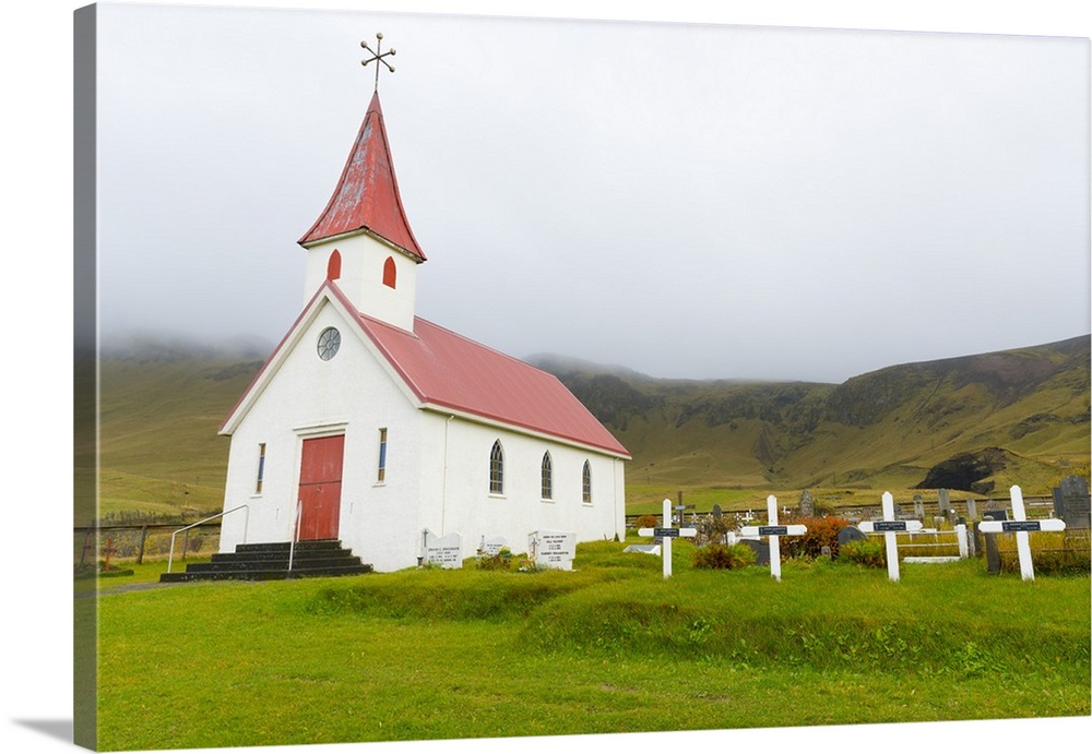 Reynis Church, near Vik, Iceland, Polar Regions