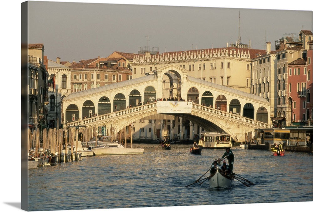 Rialto Bridge and the Grand Canal, Venice, Veneto, Italy