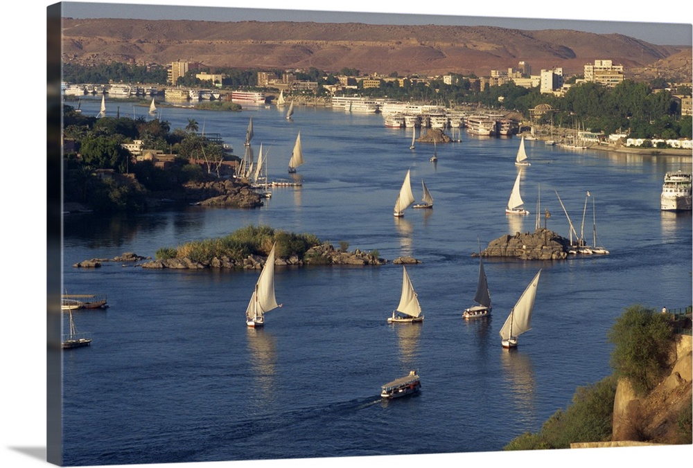 River Nile at Aswan, Egypt, North Africa, Africa
