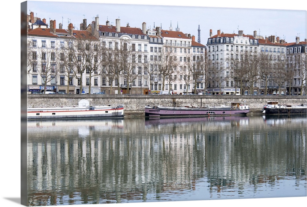 River Rhone, Lyon, Rhone Valley, France, Europe