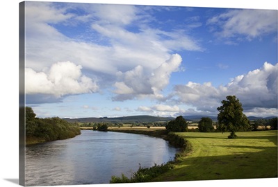 River Tweed with the Cheviots beyond, Scotland