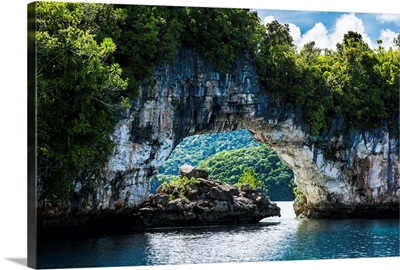 Rock arch in the Rock islands, Palau, Central Pacific, Pacific