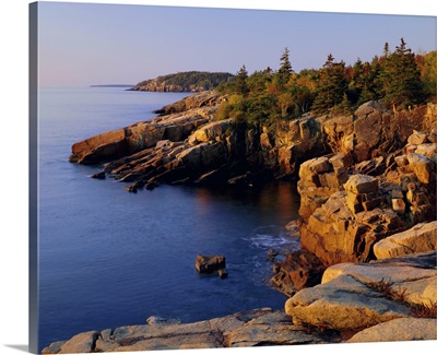 Rocky shoreline, Acadia National Park, Maine, New England