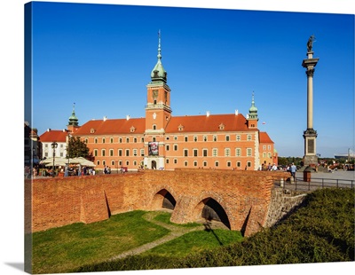 Royal Castle and Sigismund's Column, Warsaw, Masovian Voivodeship, Poland