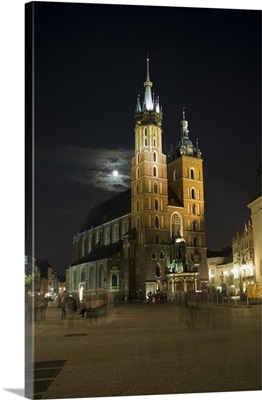 Saint Mary's Church, Main Market Square, Krakow, Poland