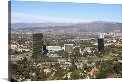 San Fernando Valley, San Gabriel Mountains, Burbank, Los Angeles, California
