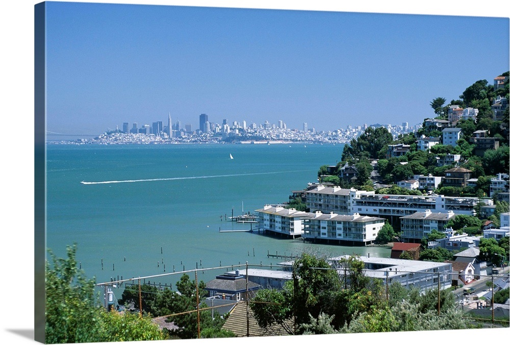 San Francisco city skyline in the distance, California Wall Art, Canvas