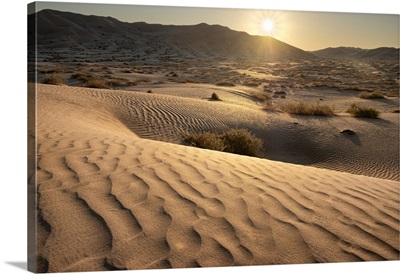 Sand Dunes At Sunset In The Rub Al Khali Desert, Oman