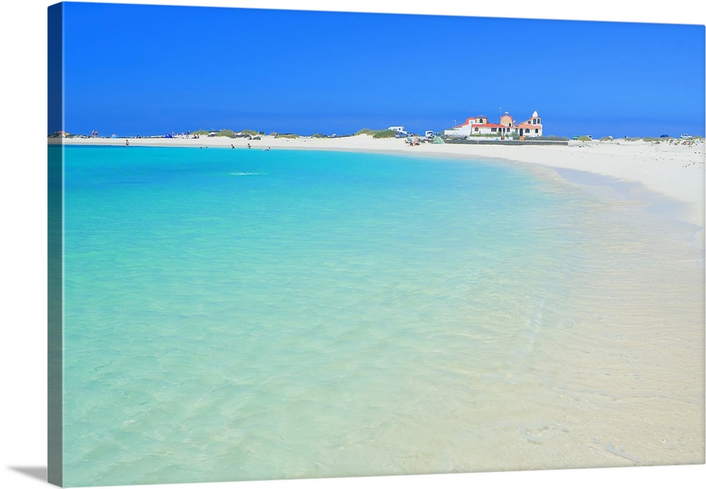 Sandy beach, El Cotillo, Fuerteventura, Canary Islands, Spain, Atlantic, Europe