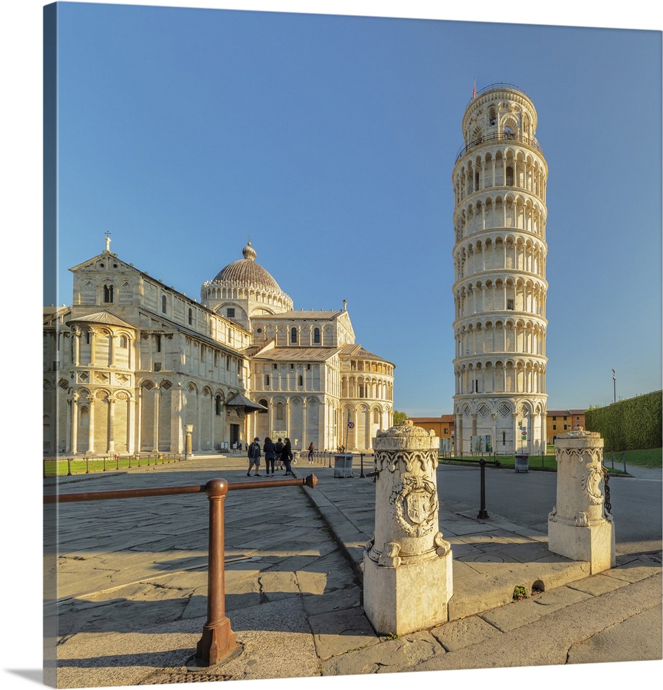 Santa Maria Assunta Cathedral and Leaning Tower of Pisa, Piazza dei Miracoil, UNESCO World Heritage Site, Pisa, Tuscany, I...