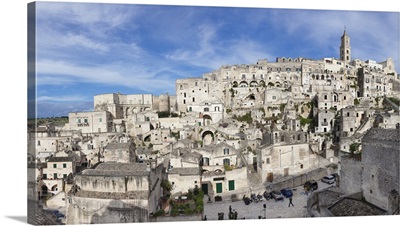 Sasso Barisano and cathedral, Matera, Basilicata, Puglia, Italy