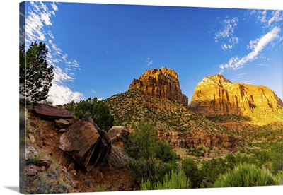Scenery Along The Canyon Overlook Trail, Zion National Park, Utah, USA
