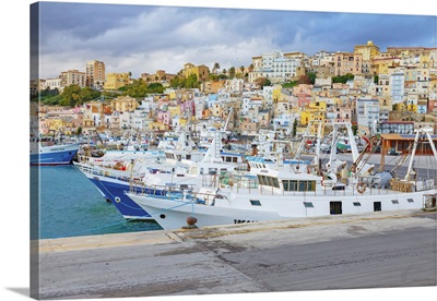 Sciacca Harbour, Sciacca, Agrigento District, Sicily, Italy, Mediterranean