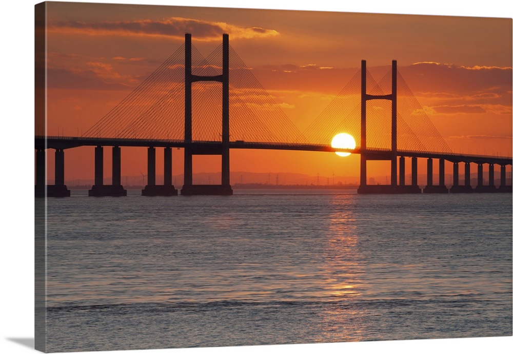 Second Severn Crossing Bridge over the River Severn, southeast Wales, Wales, United Kingdom, Europe