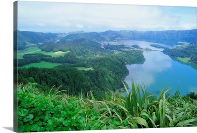 Sete Citades lakes, Sao Miguel island, Azores, Portugal