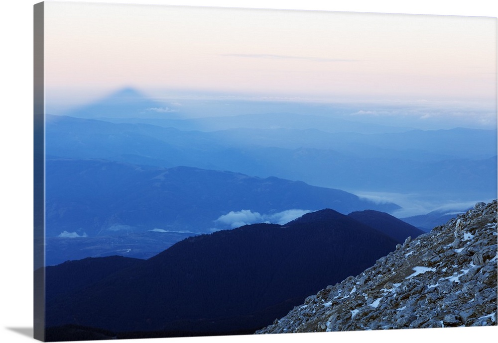 Shadow of Mount Vihren, 2945m, Pirin National Park, UNESCO World Heritage Site, Bansko, Bulgaria, Europe