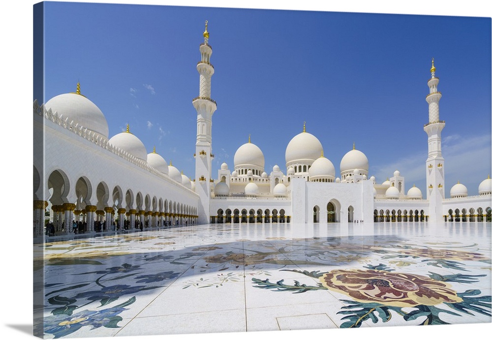 Sheikh Zayed Grand Mosque, Abu Dhabi, United Arab Emirates, Middle East