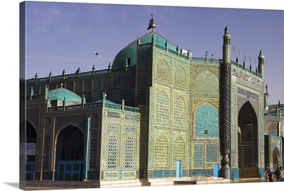 Shrine of Hazrat Ali, who was assassinated in 661, Mazar-I-Sharif, Afghanistan, Asia