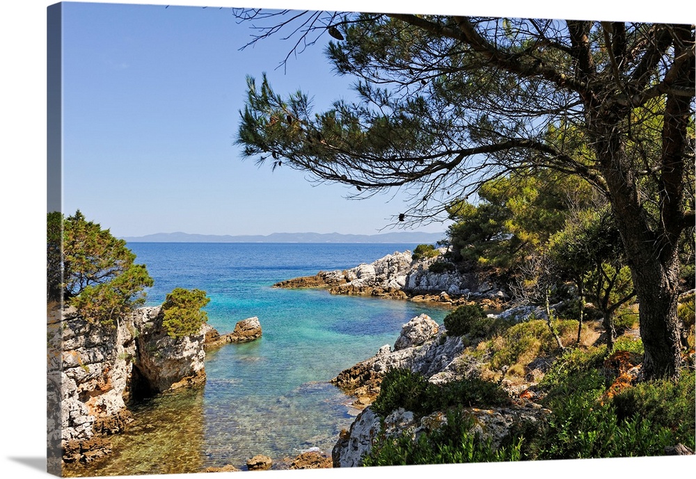 Small creek at north of Prezba island, Lastovo island, Croatia, Southeast Europe