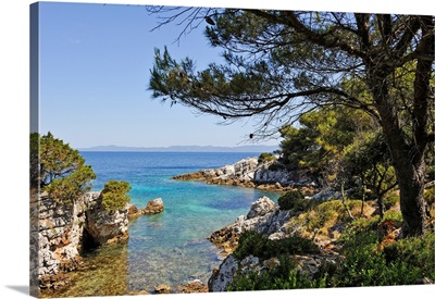 Small Creek At North Of Prezba Island, Lastovo Island, Croatia, Southeast Europe