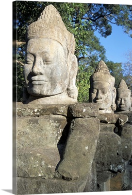 South Gate, Angkor Thom, Angkor, UNESCO World Heritage Site, Siem Reap, Cambodia