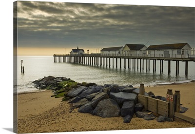 Southwold pier in the early morning, Southwold, Suffolk, England