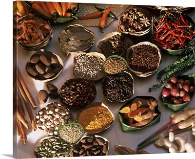 Spices used in Thai, Indian, Indonesian and Malay food, Thailand