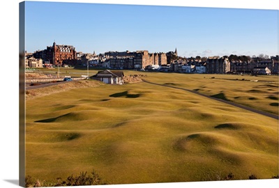 St. Andrews from the Clubhouse, Fife, Scotland, United Kingdom, Europe