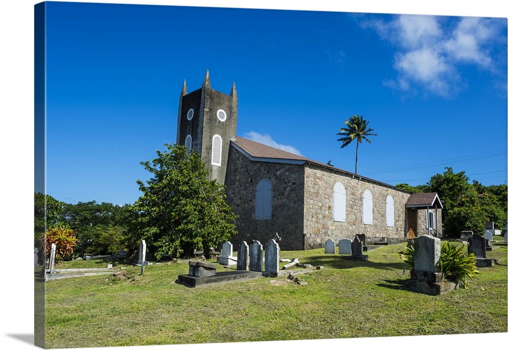 St. Peter's Anglican church, Montserrat, British Overseas Territory, West Indies, Caribbean