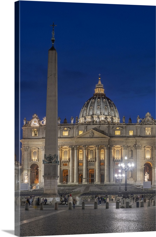 St, Peter's Square, St. Peter's Basilica, UNESCO World Heritage Site, The Vatican, Rome, Lazio, Italy, Europe