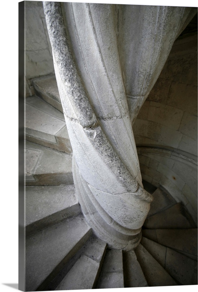 Staircase in St. Gatien Cathedral, Tours, Indre-et-Loire, France