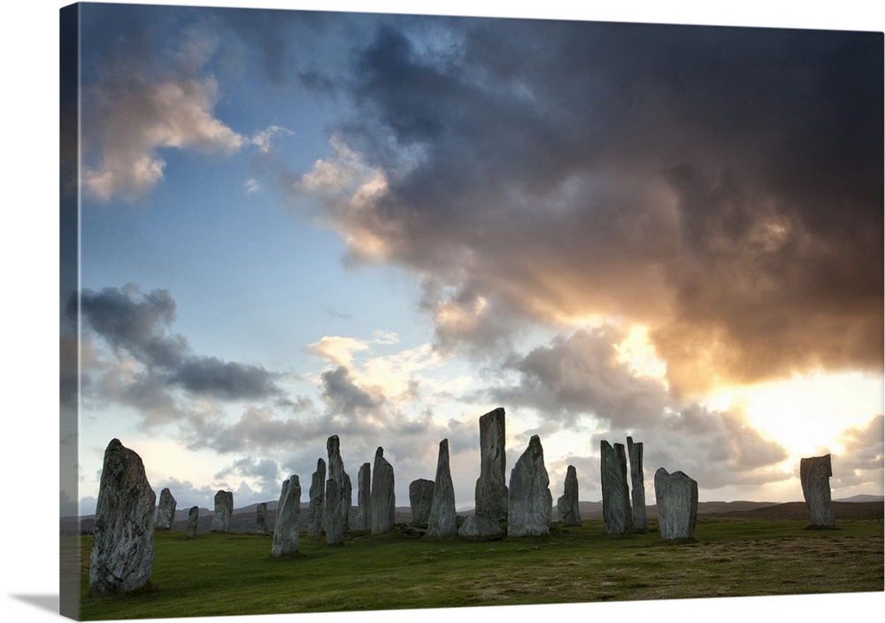 Standing Stones of Callanish at sunset, Outer Hebrides, Scotland, UK