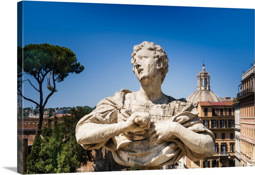 Statue at the Gardens of Villa Aldobrandini, UNESCO World Heritage Site, Rome, Lazio, Italy, Europe