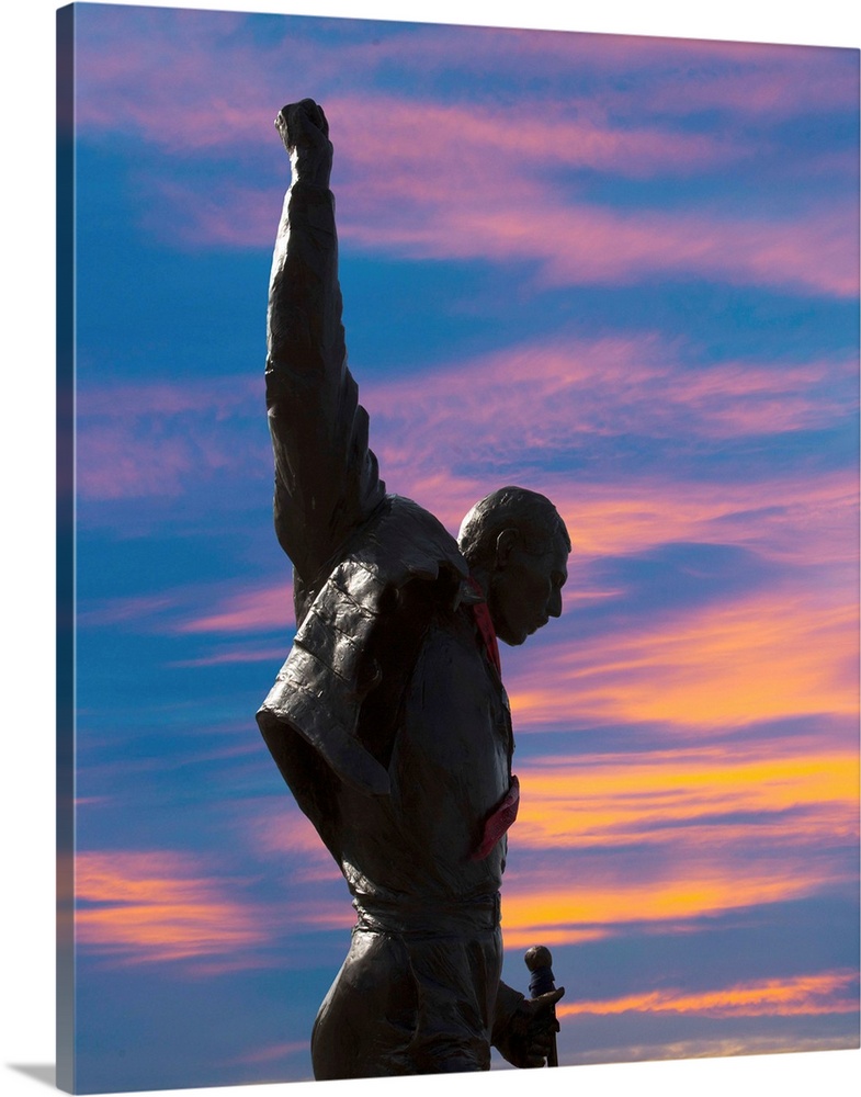 Statue of Freddie Mercury, Montreux, Canton Vaud, Switzerland