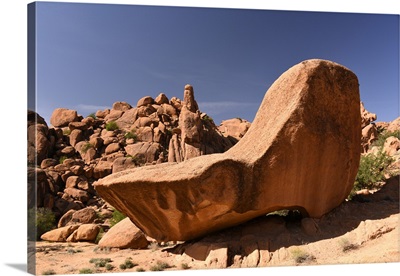 Stone formation around village of Tafraoute, Morocco