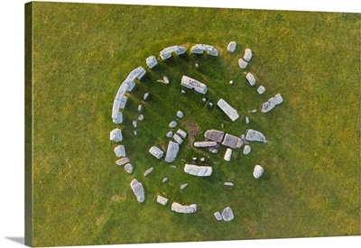 Stonehenge Viewed From Above, Salisbury Plain, Wiltshire, England, United Kingdom