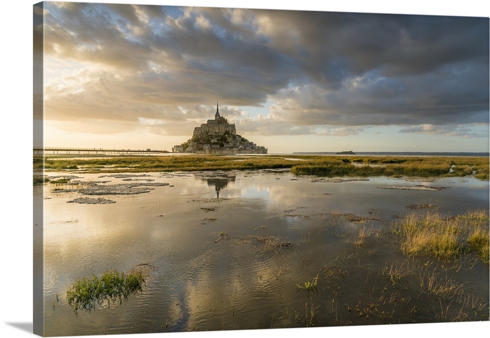 Sunset light, Mont-Saint-Michel, Normandy, France