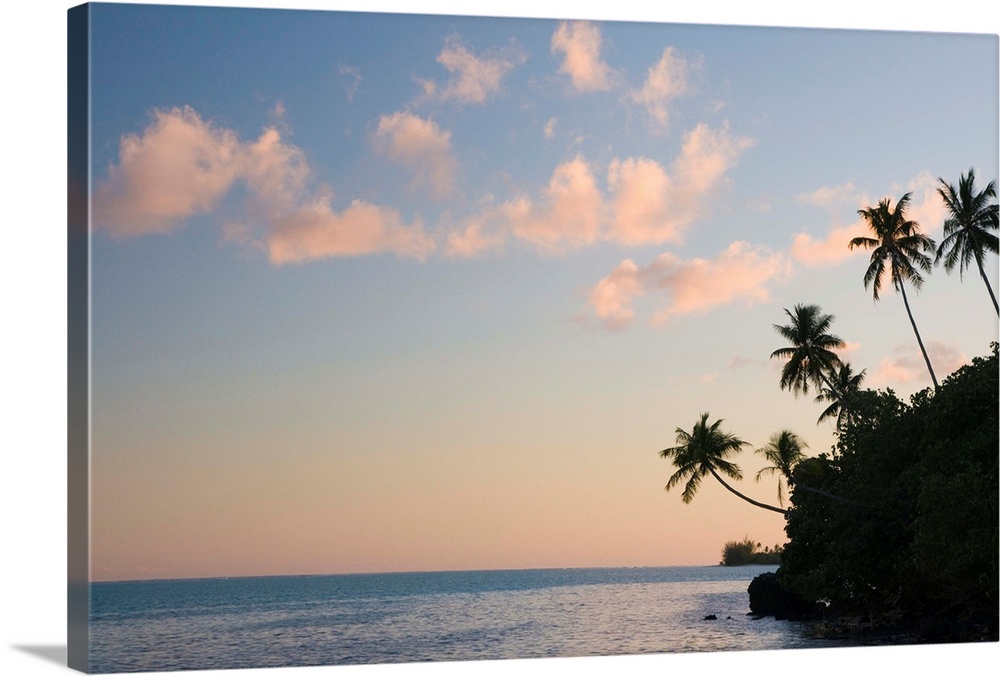 Sunset, Maupiti Lagoon, Maupiti, French Polynesia, South Pacific Ocean, Pacific