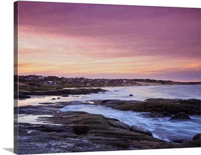 Sunset over Punta del Diablo, Rocha Department, Uruguay