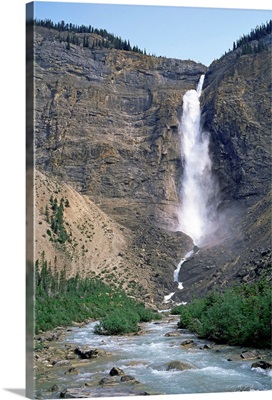 Takakkaw Falls, 254m high, Yoho National Park, British Columbia, Rockies, Canada