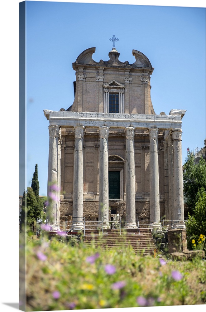 Temple of Antoninus and Faustina, Roman Forum, UNESCO World Heritage Site, Rome, Lazio, Italy, Europe