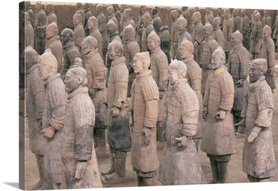 Terracotta Warrior figures, Xian, Shaanxi province, China, Asia