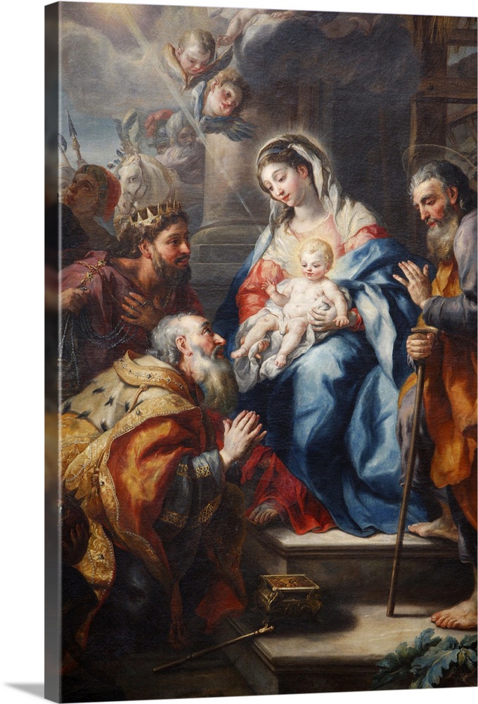 The Adoration of the Magi by J.M. Rottmayr dating from 1723, Melk Abbey, Austria