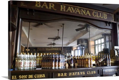 The bar at the Havana Club rum factory, Havana, Cuba