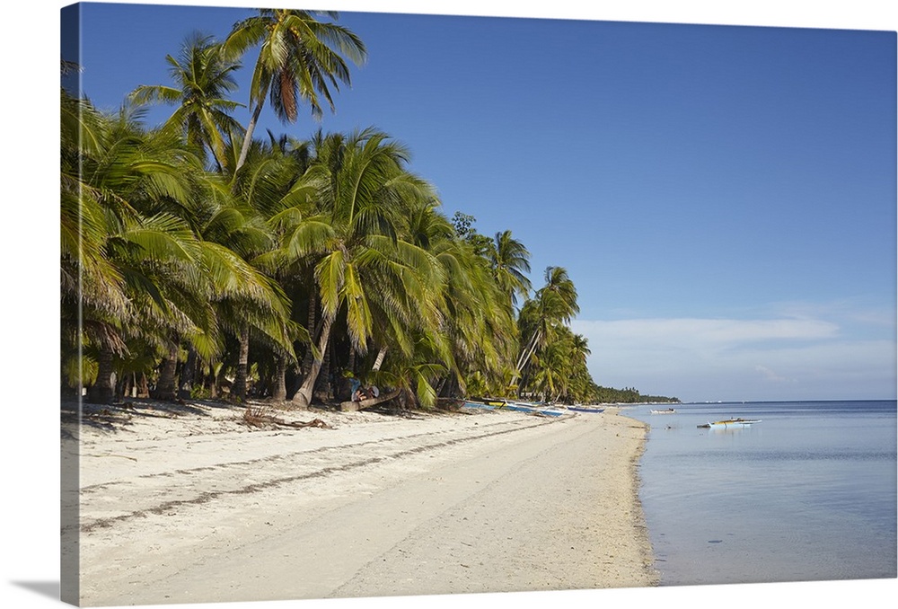 The beach at San Juan on the southwest coast of Siquijor, Philippines, Southeast Asia, Asia