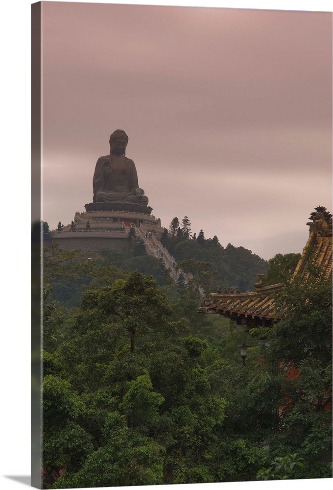 The Big Buddha statue, Po Lin Monastery, Lantau Island, Hong Kong, China