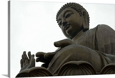 The Big Buddha statue, Po Lin Monastery, Lantau Island, Hong Kong, China, Asia