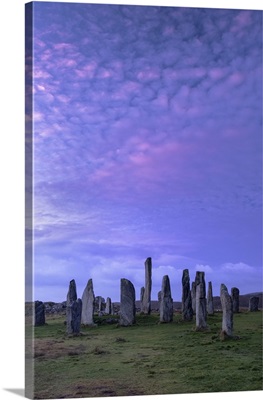 The Callanish Standing Stones At Sunrise, Callanish, Isle Of Lewis, Scotland